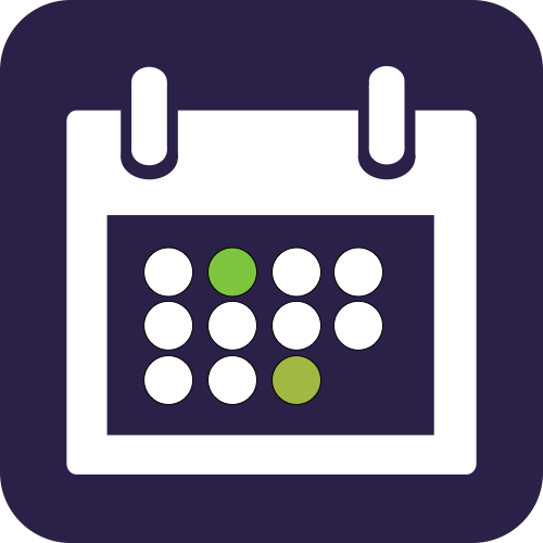 Never miss appointments again with <br/> our integrated calendar! graphic