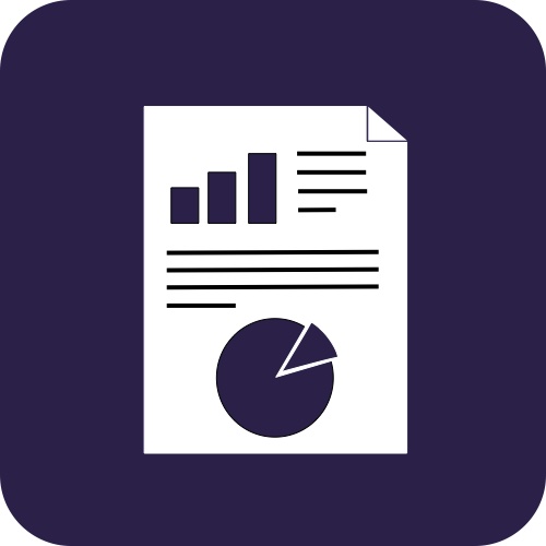 Generate reports on key case criteria graphic